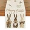 Artoid Mode Carrots Rabbit Bunny Happy Easter Table Runner, Spring Summer Seasonal Holiday Kitchen Dining Table Decoration for Indoor Outdoor Home Party Decor 13 x 72 Inch